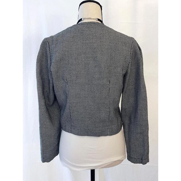 Avon Fashions Houndstooth Jacket | Black & White - Picture 6 of 8